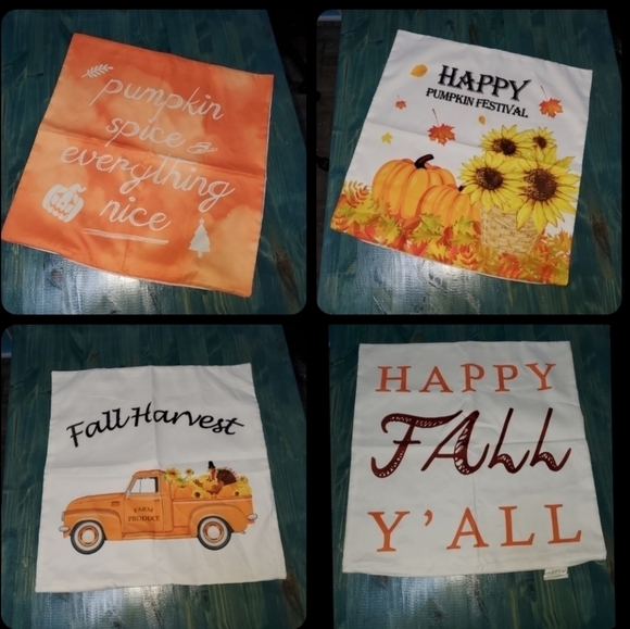 Pumpkin Spice & Everything Nice Accent Pillow Cover New - Picture 3 of 3